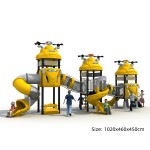 Outdoor Playground Manufacturer - 2024 Newest Blue Space Theme Commercial