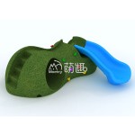 Play Mounds Supplier - Moetry Grass on Mounds Tunnel Slide Natural