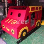 Spring Rider Manufacturer - Moetry Large Fire Truck Spring Rider Plastic