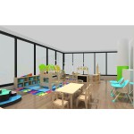 Daycare Furniture Factory - Montessori Wooden Table Chair Storage Set