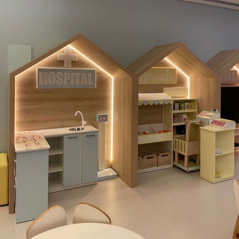 Role Play House Supplier - Moetry Customize Wooden Role Play House