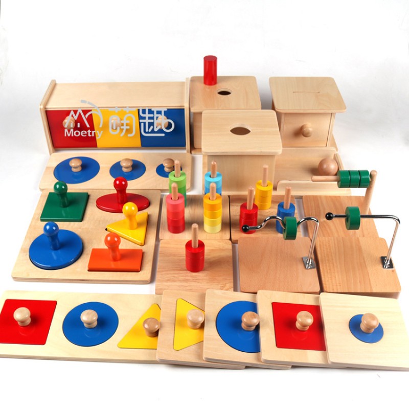Cognitive Toy Factory - Moetry Montessori Beech Wood Baby Educational