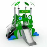 Farm Playground Supplier - Moetry Farm Theme Plastic Slide Climber