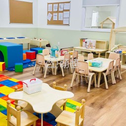 Daycare Furniture Factory - Montessori Safety Preschool Table Chair Set