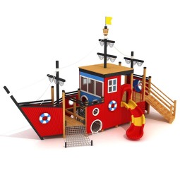 Pirate Ship Playground Manufacturer - Moetry Innovative Wooden Boat Playsets