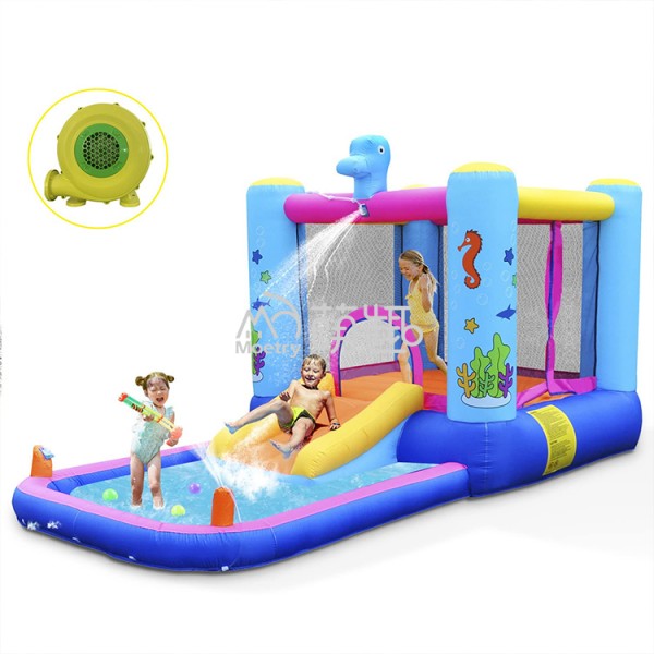 Jump House Factory - Ocean Theme Inflatable Jump House Bouncer