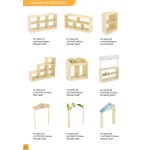 Library Furniture Factory - Moetry Hot Rubber Wood Daycare Furniture
