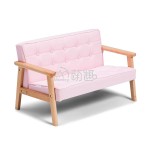 Lounge Sofa Factory - Moetry Modern 2-Seater Pink Linen Sofa