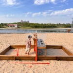 Sandpit Wall Factory - Moetry Kids Wooden Double Sided Sandpit