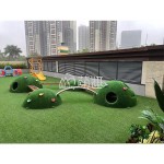 Play Mounds Supplier - Moetry Grass on Mounds Tunnel Slide Natural