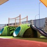 Play Mounds Supplier - Moetry Grass on Mounds Tunnel Slide Natural