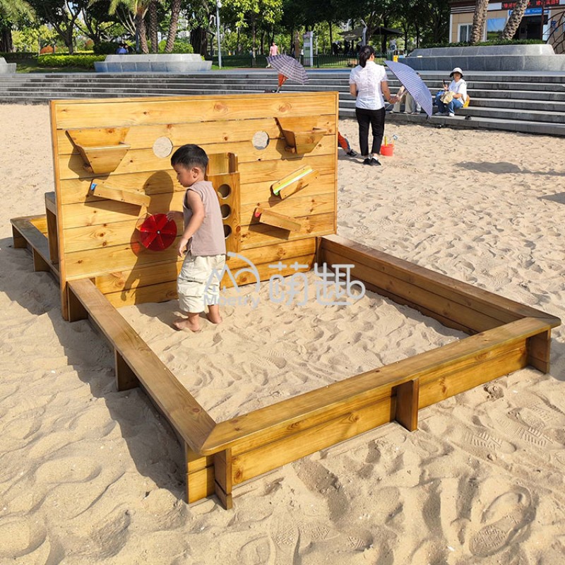Sandpit Wall Factory - Moetry Kids Wooden Double Sided Sandpit