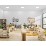 Daycare Furniture Manufacturer - Moetry Wooden Baby Toddler Table Chair Set