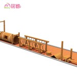 Climbing Nets Factory - Moetry Preschool Backyard Wooden Climbing Nets