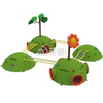 Play Mounds Supplier - Moetry Grass on Mounds Tunnel Slide Natural