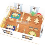 Kindergarten Furniture Manufacturer - 61 Sqm Complete Wooden Table Chair