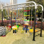 Monkey Bar Factory - Moetry Kids Outdoor Monkey Bar Metal Swing Frame