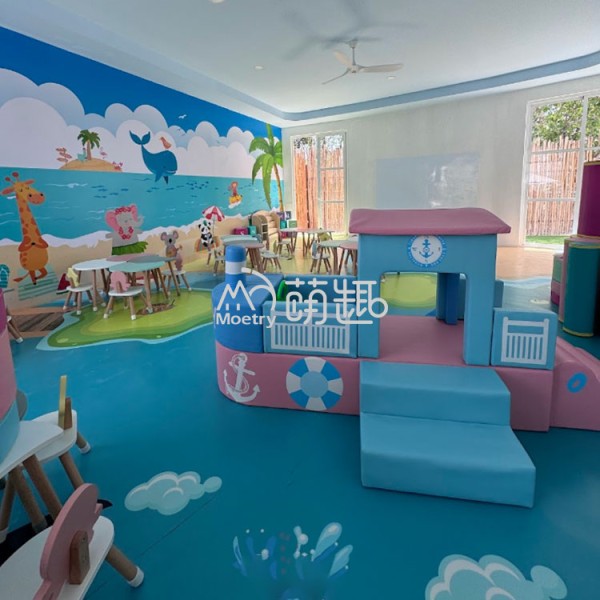 Ocean Table Supplier - Moetry Wood Table Ocean Theme Soft Play