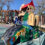 Farm Playground Supplier - Moetry Farm Theme Plastic Slide Climber