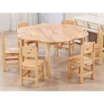 Study Table Manufacturer - Moetry Plum Flower 6-Seater Study Table