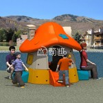 Mushroom Playhouse Manufacturer - Moetry Kids Classic Orange Mushroom