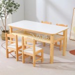 Study Table Manufacturer - Moetry Double Student Study Table Chair Set