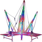 Trampoline Park Factory - Hot Sale Colorful Bungee Trampoline Night