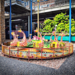 Kids Ride Supplier - Fairground Giraffe Mini Kids Turntable