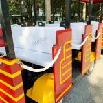 Trackless Train Supplier - 29 Seats Fiberglass Tourist Train Ride