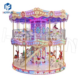 Merry Go Round Manufacturer - Thrill Rides Double Deck 23seats