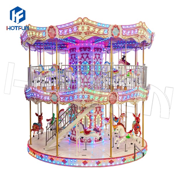 Merry Go Round Manufacturer - Thrill Rides Double Deck 23seats