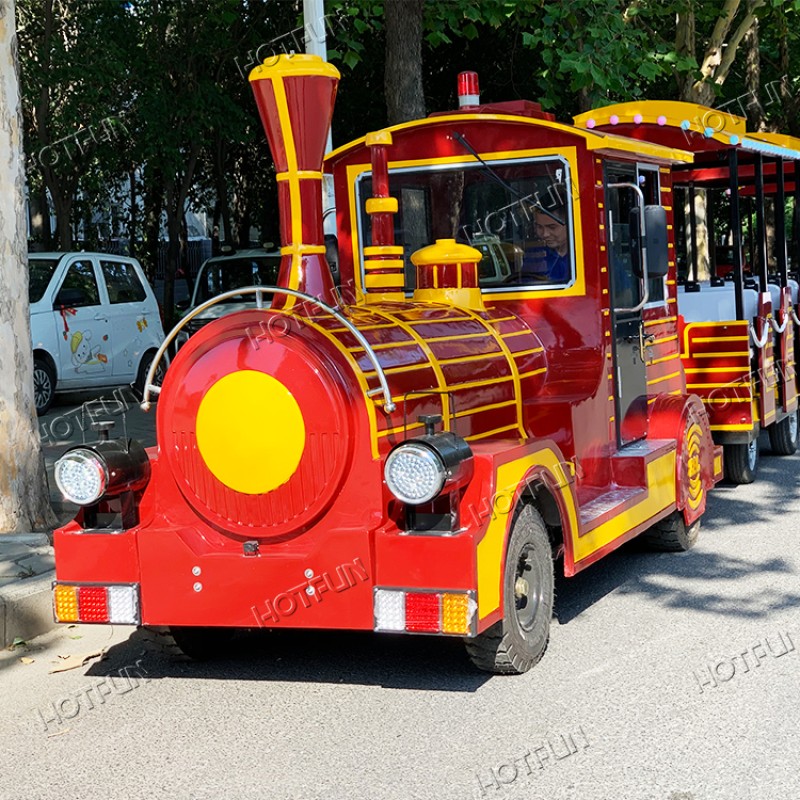Trackless Train Supplier - 29 Seats Fiberglass Tourist Train Ride