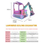 Electric Trampoline Manufacturer - Rotating Jumping Bed with Lights for Outdoor