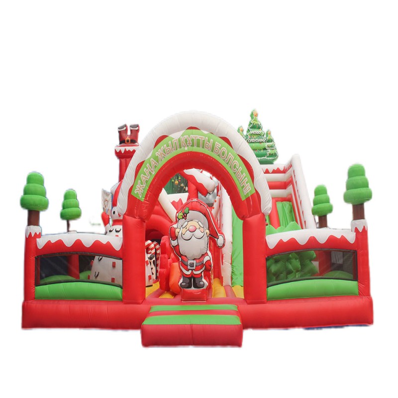 Inflatable Bouncer Factory - Outdoor Christmas Combo with Blower for Adults & Kids