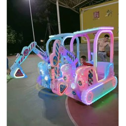 Electric Trampoline Manufacturer - Rotating Jumping Bed with Lights for Outdoor