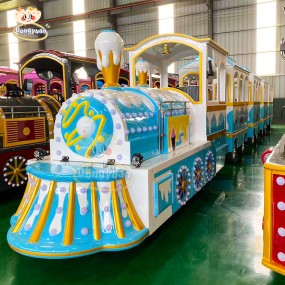 Battery Train Rides Manufacturer - 21 Seats Trackless Train for Shopping Mall
