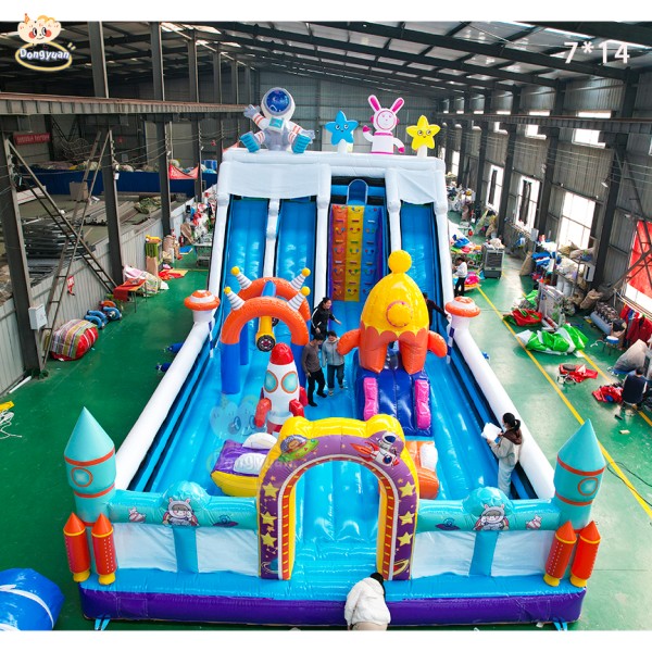 Inflatable Bouncy Castle Factory - Marvel Theme 0.55mm PVC Trampoline Slide