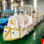 Battery Train Rides Manufacturer - 21 Seats Trackless Train for Shopping Mall