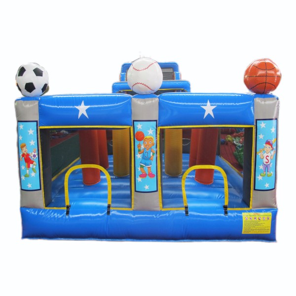 Inflatable Obstacle Course Factory - Train Theme Customized for Outdoor Sports