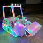 Commercial Bumper Car Factory - Double Luminous Music Electric Motorcycle Ride