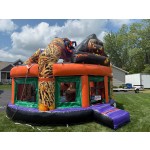 Inflatable Castle Manufacturer - Halloween Haunted Design with Witch Hat Roof