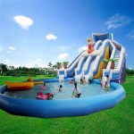 Inflatable Trampoline Slide Factory - Waterfall Games for Water Parks Manufacturer