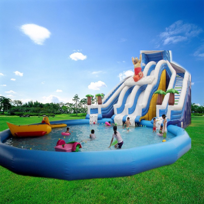 Inflatable Trampoline Slide Factory - Waterfall Games for Water Parks Manufacturer