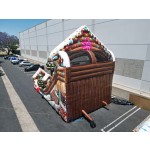 Inflatable Castle Factory - Custom PVC Gingerbread Design with Slide