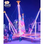 Children's Trampoline Supplier - Electric Rotating Jumping Bed with Lights