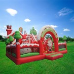 Inflatable Bouncer Factory - Outdoor Christmas Combo with Blower for Adults & Kids
