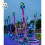 Children's Trampoline Supplier - Electric Rotating Jumping Bed with Lights