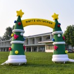 Inflatable Archway Factory - Christmas Bouncy Castle Combo for Outdoor Decor