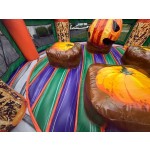 Inflatable Castle Manufacturer - Halloween Haunted Design with Witch Hat Roof