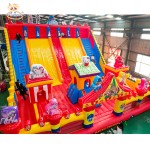 Inflatable Water Slide Supplier - Custom Pirate Ship Obstacle Course for Adults